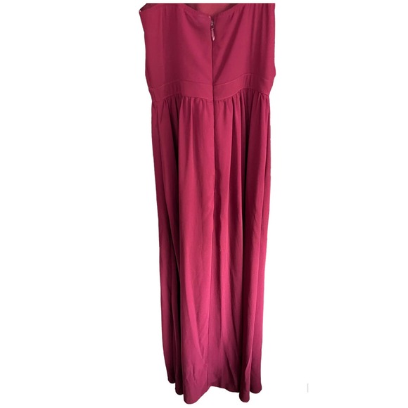 Lulu's Burgundy Maxi Dress - Picture 7 of 9